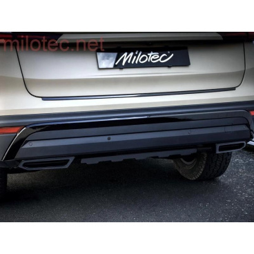 Dummy Auspuffblenden Alu schwarz glänzend Kodiaq II 2024+