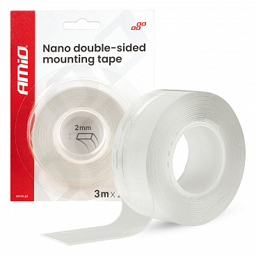 Nano-Doppelseitiges Montageband, wiederverwendbar, 20mm x 3m x 1mm