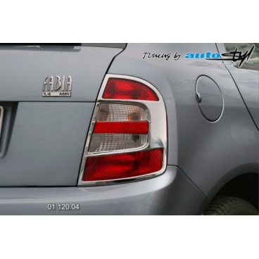 Škoda Fabia Rücklichtrahmen – Chrom (Bjv. bis 8/2004)