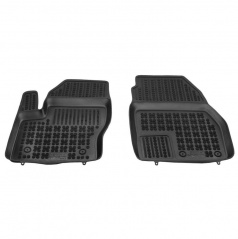 Gummi-Fußmatten, Ford Connect II Transit, 2014+, vorne mit zusätzlichem Material auf der Fahrerseite