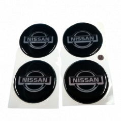 Nissan Emblem Durchmesser 55 mm II, 4 Stk