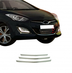 Edelstahl-Kühlergrill Hyundai i30 2012-2017 3-tlg