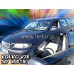 Windabweiser für die vorderen Seitenscheiben Volvo V70 / XC70 II (2000–2007) – Rauchgrau, 2er-Set