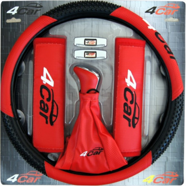 Innenausstattung rot (Schalthebel, Abdeckung, Abdeckungen, Türschutz)