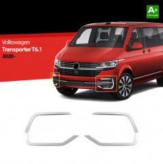 Edelstahl-Nebelscheinwerferabdeckungen für VW T 6.1 2020+