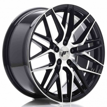 JR Wheels JR28 18x8,5 ET40 5x112 Glänzend Schwarz mit bearbeiteter Front JR Wheels JR28 18x8,5 ET40 5x112 Glänzend Schwarz mit bearbeiteter Front