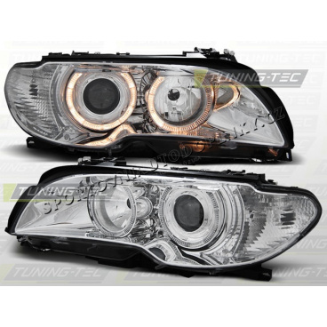 BMW E46 03–06 ANGEL EYES CHROME (LPBM83) – Coupé/Cabrio