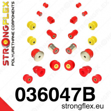 BMW Serie 3 (E36) StrongFlex Satz Silentblöcke für Vorder- und Hinterachse 24-tlg BMW Serie 3 (E36) StrongFlex Satz Silentblöcke für Vorder- und Hinterachse 24-tlg