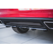 Zentralspoiler unter der Heckstoßstange mit Rippen für Škoda Kodiaq RS, Maxton Design (ABS-Kunststoff ohne Oberflächenbehandlung)