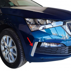Edelstahl-Seitengitter des unteren Kühlergrills Škoda Scala 2019+