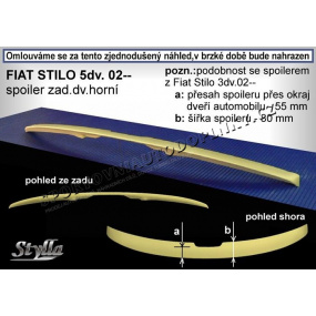 FIAT STILO 5D (02+) Heckspoiler. obere Tür FIAT STILO 5D (02+) Heckspoiler. obere Tür