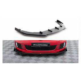 Splitter Volkswagen Golf VI GTI przód Racing Durability v.3 + flaps Black