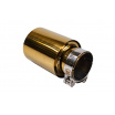 Endstück des Schalldämpfers 101mm Eingang 70mm Gold Silber