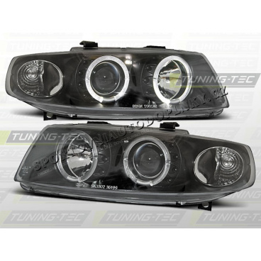 SEAT LEON/TOLEDO 1999–04 KLARES VORDERE LICHT ANGEL EYES SCHWARZ SEAT LEON/TOLEDO 1999–04 KLARES VORDERE LICHT ANGEL EYES SCHWARZ