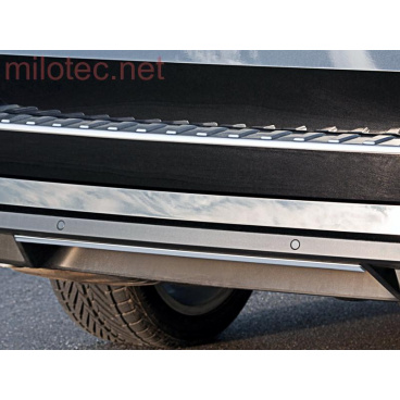 Škoda Superb III Limousine / Combi - Heckstoßstangenleiste, ABS - Alu-Brusch