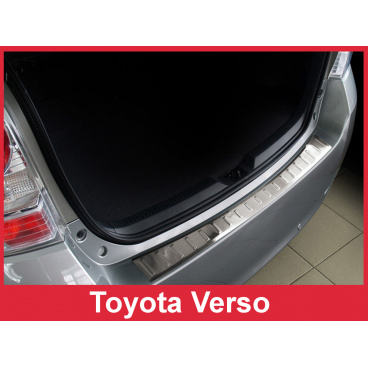 Edelstahlabdeckung - Schwellenschutz für die hintere Stoßstange Toyota Verso 2009-13