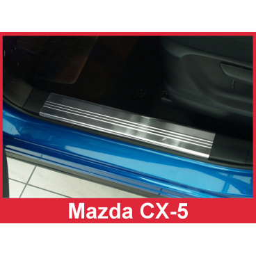 Inneneinstiegsleisten aus Edelstahl, 4 Stück, Mazda CX-5 2008–17 Inneneinstiegsleisten aus Edelstahl, 4 Stück, Mazda CX-5 2008–17