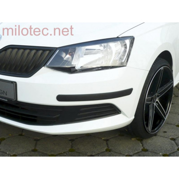 Schutzstreifen der vorderen und hinteren Stoßstange – Škoda Fabia III. 2014 - 2018 / Fabia III. Facelift vonv. 09/2018 Schutzstreifen der vorderen und hinteren Stoßstange – Škoda Fabia III. 2014 - 2018 / Fabia III. Facelift vonv. 09/2018