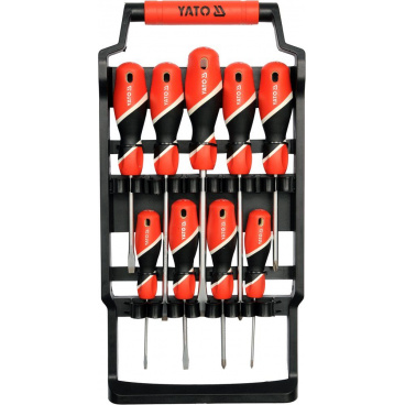 Schraubendrehersatz 9-tlg. magnetisches CrMo mit Ständer Schraubendrehersatz 9-tlg. magnetisches CrMo mit Ständer