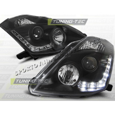 NISSAN 350Z 2003-05 FRONT CLEAR LIGHTS DAYLIGHT LED BLACK
