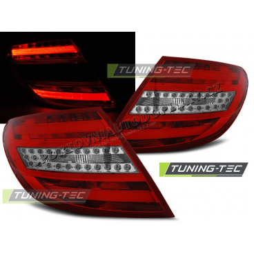 Mercedes C-Klasse W204 Limousine 2007-10 Rückleuchten rot weiß LED BAR