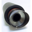 Sportauspuff Edelstahl WM Sport, abgeschrägtes Ende 90 mm Farbe