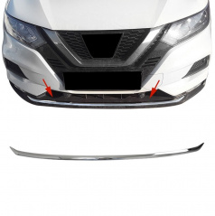 Untere Stange der vorderen Stoßstange aus Edelstahl Omtec Nissan Qashqai 2017-21 (J11 FL)