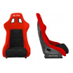 Sportsitz SLIDE KS2 Premium Schwarz & Rot Velours Schwarz Glitzer