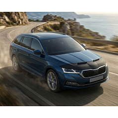 Schwarze Motorhaubenverkleidung für Škoda Octavia IV