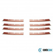 Chromlamellen aus Edelstahl der Omtec VW Transporter / Caravelle T5 Frontmaske