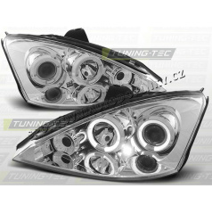 FORD FOCUS MK1 1998–01 KLARES VORDERE LICHT ANGEL EYES CHROM