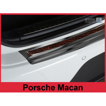 Carbon-Abdeckung – Schwellenschutz für die hintere Stoßstange Porsche Macan 2014+