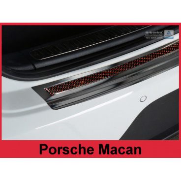 Carbon-Abdeckung – Schwellenschutz für die hintere Stoßstange Porsche Macan 2014+ Carbon-Abdeckung – Schwellenschutz für die hintere Stoßstange Porsche Macan 2014+