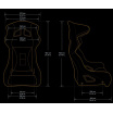 Sportsitz Bimarco Hamer PRO Velours Blau-Schwarz FIA
