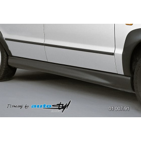 Skoda Felicia Facelift vonv. 98 Einstiegsleistenverlängerungen – schwarzes Muster*