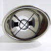 Sportliche Edelstahl-Endkappe WM SPORT 42038 mit Perforation