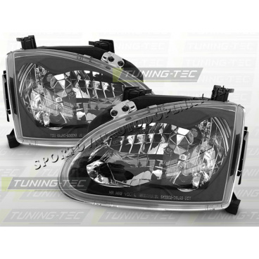 HONDA CRX DEL SOL 1992–96 KLARES VORDERLICHT SCHWARZ HONDA CRX DEL SOL 1992–96 KLARES VORDERLICHT SCHWARZ