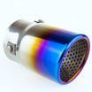 Sport-Edelstahl-Auspuffrohr Titan abgeschrägt 76 mm