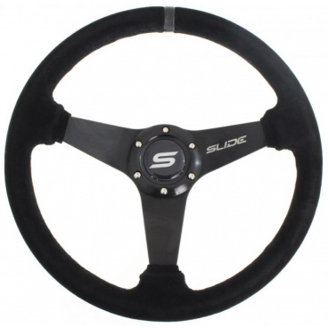 Sportlenkrad WRC SLIDE II schwarz (Wildlederbezug) 350 mm