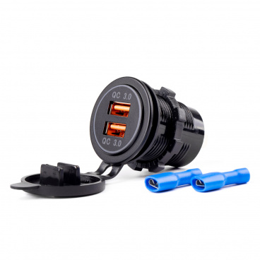 Ladegerät 2xUSB 12/24V MOD-05 AMiO-02855