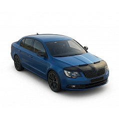 Schwarze Motorhaubenverkleidung für Škoda Superb 2013-15