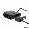 Zigarettenanzünder-Steckdosenverteiler mit Ladegerät 4xUSB-A QC3.0 PD 3.0 180 W