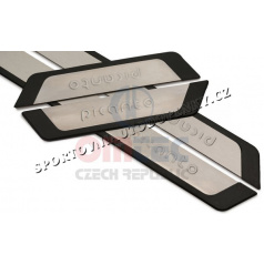 Einstiegsleisten für Kia Picanto 2012+ im RS6 BRUSHED-Design von OMTEC