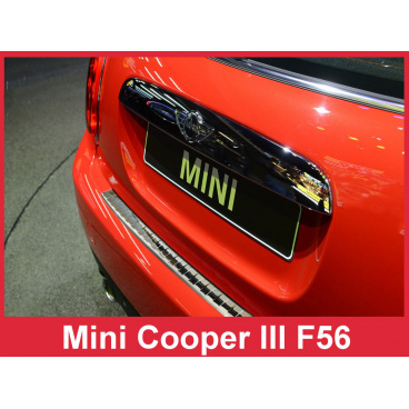 Edelstahlabdeckung - Schwellenschutz für die hintere Stoßstange Mini Cooper III F 56 2014+