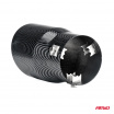 Sportauspuffblende aus Edelstahl Carbon 90 mm