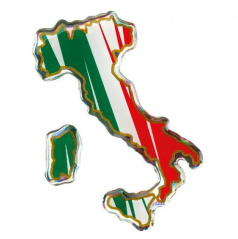 3D-Logo-Flagge von Italien 35x66 mm