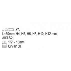 Bitsatz 7-tlg. Inbus Bitsatz 7-tlg. Inbus