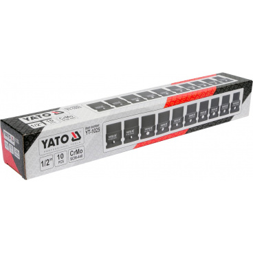 Bit-Satz 1/2" Schlag-Sechskant 10-teilig 10-22 mm CrMo