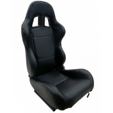 Sportverstellbarer Sitz A1 RACING Farbe Schwarz 2 Stk