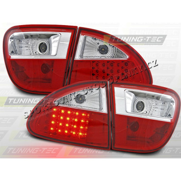 SEAT LEON 1999–04 LED-HECKLEUCHTEN ROT WEISS SEAT LEON 1999–04 LED-HECKLEUCHTEN ROT WEISS